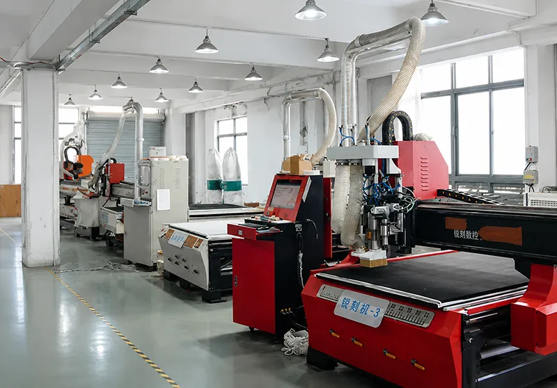 CNC cutting machine used for custom boat flooring and marine deck pad production