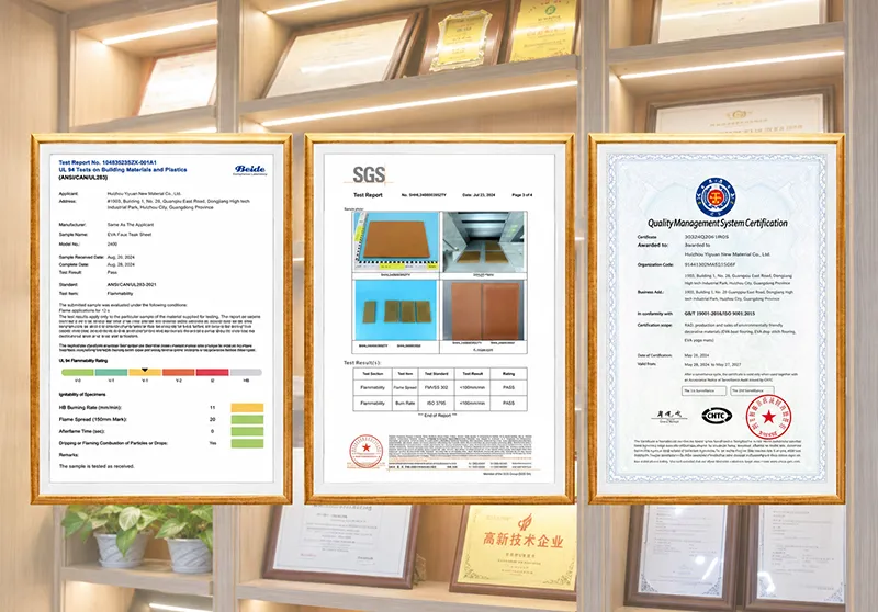 Marine flooring quality certifications and product testing reports for reliable manufacturing